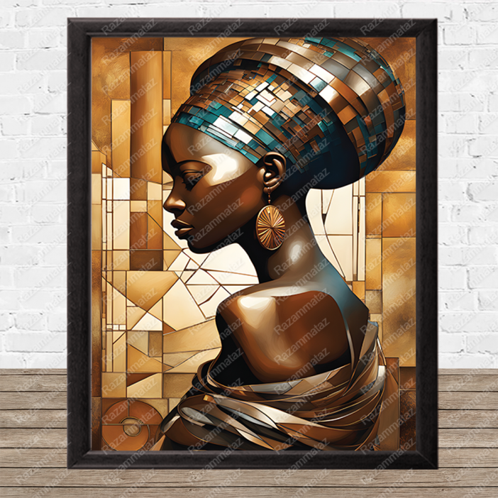 African Woman Print F